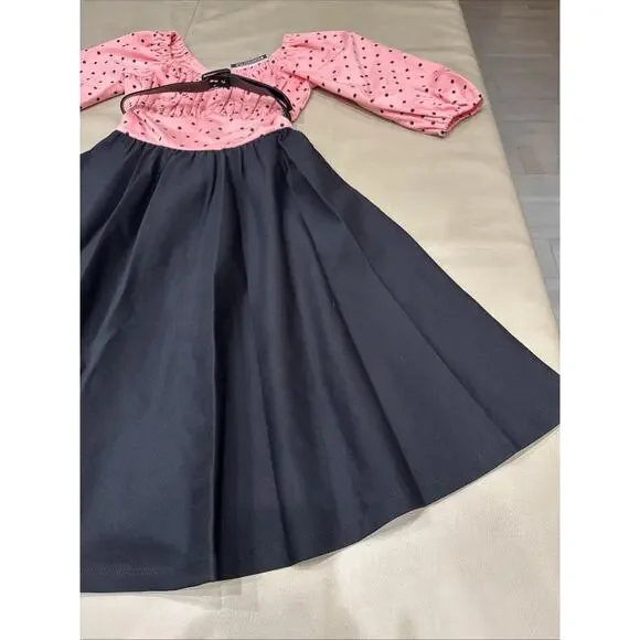 NWT VixenByMichelinePitt Dress,Pink Polka dot Pinup Girl W/belt SzS - Picture 6 of 12